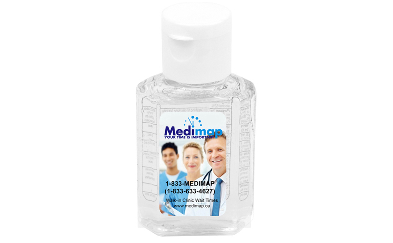 1.0 oz Compact Hand Sanitizer Antibacterial Gel in Flip-Top Squeeze Bottle